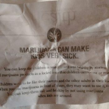Serra Dispensary - Warning that marijuana can make kids sick. - Cannabis Dispensaries Near Me - Portland, Oregon
