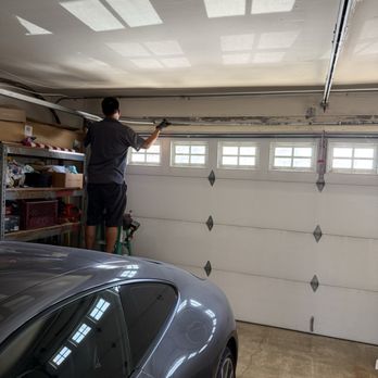 Springs Garage Doors - Sergio installing new springs. Same day service. - Garage Door Services Near Me Springs Garage Doors - Sergio installing new springs. Same day service. - Garage Door Services Near Me