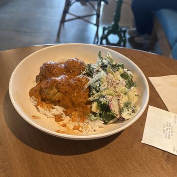 Flower Child - Chicken shrimp meatballs!! Soooooo good!! - Salad Near Me - Henderson, Nevada Flower Child - Chicken shrimp meatballs!! Soooooo good!! - Salad Near Me - Henderson, Nevada