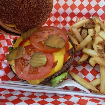 Filé's Burgers - Double cheeseburger with fries - Burgers Near Me - San Antonio, Texas