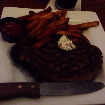 The Galley - 12 oz rib-eye with a side of fries - American Near Me - Marietta, Ohio The Galley - 12 oz rib-eye with a side of fries - American Near Me - Marietta, Ohio