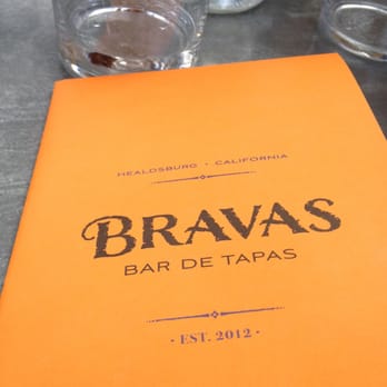 Bravas Bar de Tapas - Colorful menu - Spanish Near Me - Healdsburg, California Bravas Bar de Tapas - Colorful menu - Spanish Near Me - Healdsburg, California