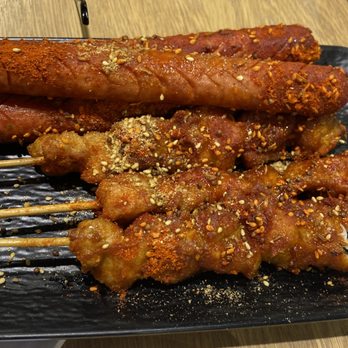 You Like Skewers - Ham sausage and chicken skewers. - Korean Near Me - Annandale, Virginia