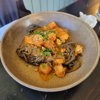 Vesta - Black ink pasta with lobster - Italian Near Me - Astoria, New York Vesta - Black ink pasta with lobster - Italian Near Me - Astoria, New York