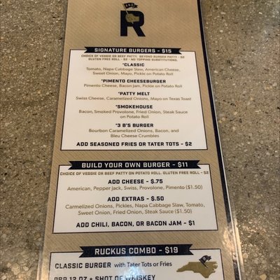 Menu photo 3 Ruckus & Redemption Wilson, NC