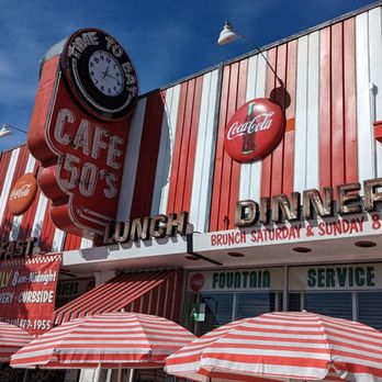 Cafe 50's - the outside of a diner - Diners Near Me - Los Angeles, California