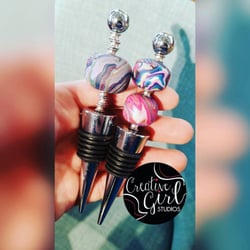 Creative Girl Studios - Wine stopper making!