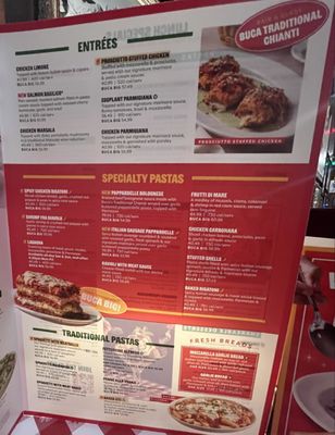Menu photo 3 Buca di Beppo Italian Restaurant Brea, CA