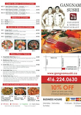 Menu photo 7 Gangnam Sushi Toronto, ON