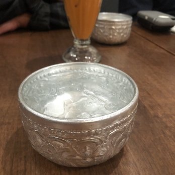 Muay Thai Kitchen - Water in silver bowls - Thai Near Me - San Marcos, California