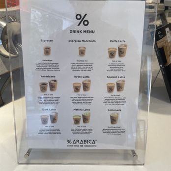 Arabica - Drink menu - Coffee & Tea Near Me - New York, New York
