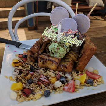 Double Chin Modern Asian Restaurant - Birthday cube toast - Asian Fusion Near Me - Boston, Massachusetts Double Chin Modern Asian Restaurant - Birthday cube toast - Asian Fusion Near Me - Boston, Massachusetts