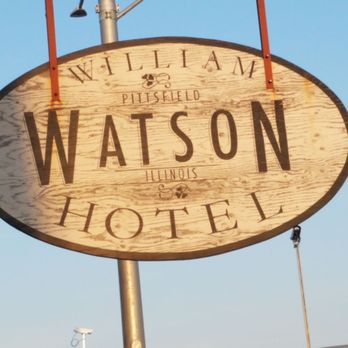 William Watson Hotel - The hotel sign. - Hotels Near Me - Pittsfield, Illinois