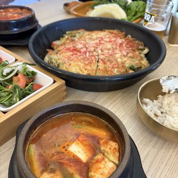 Top Sot - Seafood Pancake in the back. - Korean Near Me - Corona, California Top Sot - Seafood Pancake in the back. - Korean Near Me - Corona, California