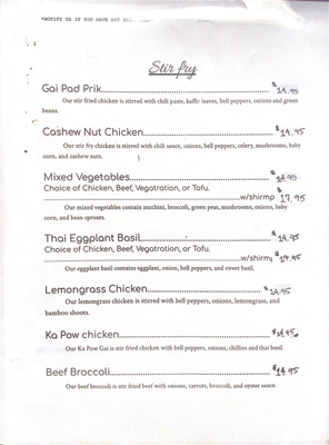 Menu photo 2 Moi's Thai Cafe Penn Valley, CA Menu photo 2 Moi's Thai Cafe Penn Valley, CA