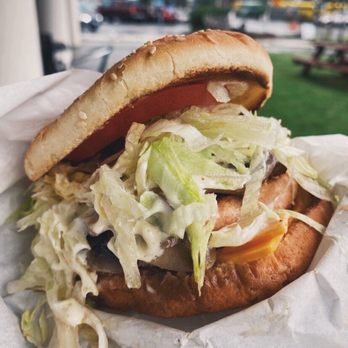 Cloud 9 Burgers - Grilled Salmon Burger - Burgers Near Me - Bellevue, Washington