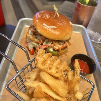 Downtown Flavortown - Big Philly burger - American Near Me - Myrtle Beach, South Carolina Downtown Flavortown - Big Philly burger - American Near Me - Myrtle Beach, South Carolina