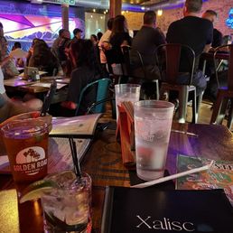 Cucumber gin and tonic and Modelo