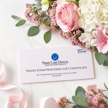 Prime Care Dental - A brighter smile for Mom this Mother's Day. Zoom Whitening Gift Certificates available at Prime Care Dental. - General Dentistry Near Me - Las Vegas, Nevada Prime Care Dental - A brighter smile for Mom this Mother's Day. Zoom Whitening Gift Certificates available at Prime Care Dental. - General Dentistry Near Me - Las Vegas, Nevada