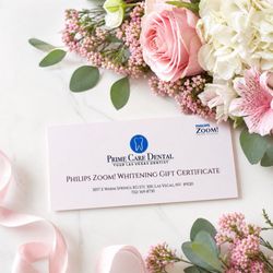 Prime Care Dental - A brighter smile for Mom this Mother's Day. Zoom Whitening Gift Certificates available at Prime Care Dental.