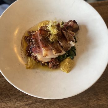 Rhubarb - This season's pork entree - New American Near Me - Asheville, North Carolina Rhubarb - This season's pork entree - New American Near Me - Asheville, North Carolina