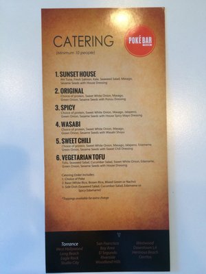 Menu photo 7 Poké Bar Torrance, CA