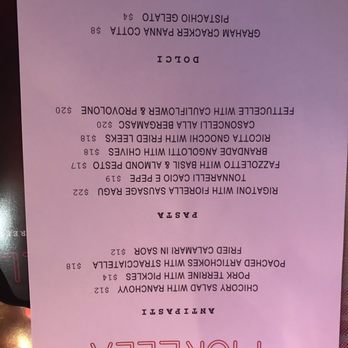 Fiorella - The menu - Pasta Shops Near Me - Philadelphia, Pennsylvania