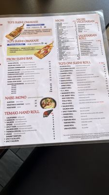 Menu photo 6 Tgi Oni Sushi Oakland, CA