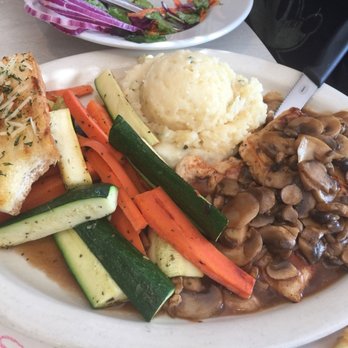 Kristina's Restaurant - Chicken Marsala with choice of potato, veggies and salad or soup. - Diners Near Me - Eureka, California
