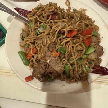 Mandarin Restaurant - Beef with pepper noodles.  Good but really spicy. - Chinese Near Me - Bountiful, Utah