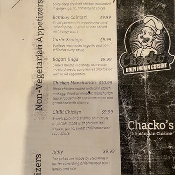 Chacko’s Udipi Indian Cuisine - Menu - Indian Near Me - Duluth, Georgia Chacko’s Udipi Indian Cuisine - Menu - Indian Near Me - Duluth, Georgia