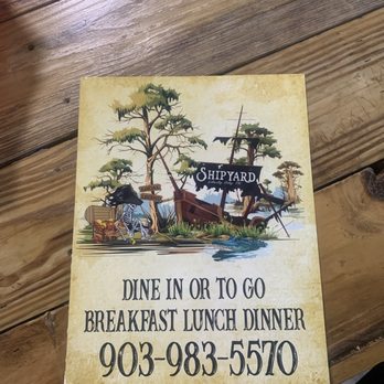 Shipyard Liberty City - Front of menu - Burgers Near Me - Kilgore, Texas Shipyard Liberty City - Front of menu - Burgers Near Me - Kilgore, Texas