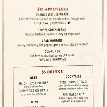 P.F. Chang's - Menu - Chinese Near Me - Riverside, California