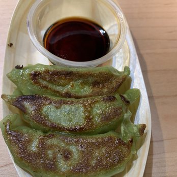 Satori Ramen Bar - Veggie gyoza... minus one before the pic was taken lol - Ramen Near Me - Columbus, Ohio