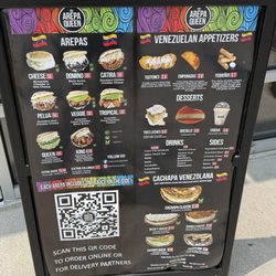 Arepa Queen Hagerstown - Menu