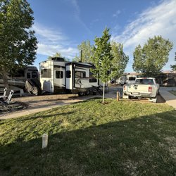 Moab Rim Rv Campark - RV site and parking for our truck.