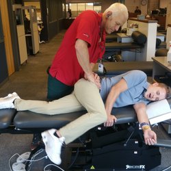 Barry Triestman, DC, DACBN - Working on The Glut med muscle at the Olympic Training Center