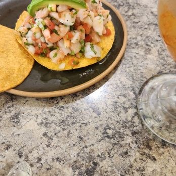 Mendoza's Restaurant - Shrimp tostada was piled high! - Mexican Near Me - San Jose, California Mendoza's Restaurant - Shrimp tostada was piled high! - Mexican Near Me - San Jose, California