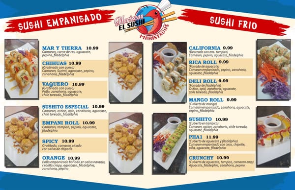 Menu photo 8 Mariscos El Sushi Fresno, CA