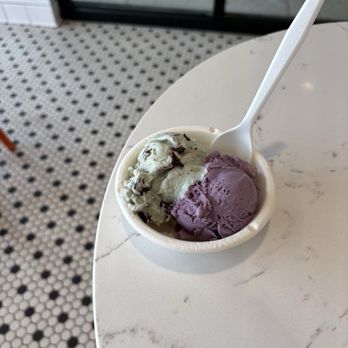 Jeni's Splendid Ice Creams - Mint Chip and Wildberry Lavender ice creams - Ice Cream & Frozen Yogurt Near Me - Mason, Ohio