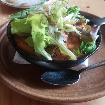 Field & Vine - Skillet corn break with pork - New American Near Me - Somerville, Massachusetts Field & Vine - Skillet corn break with pork - New American Near Me - Somerville, Massachusetts