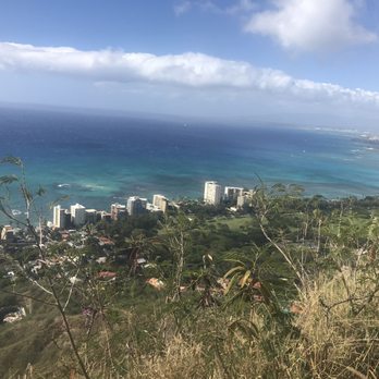 Diamond Head State Monument - Waikiki beach from the summit - Parks Near Me - Honolulu, Hawaii