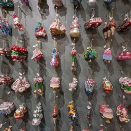 Beautiful hand painted blown glass Christmas ornaments Beautiful hand painted blown glass Christmas ornaments