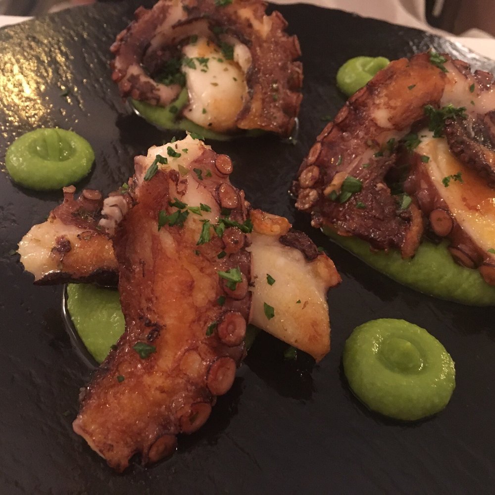 MaterMatuta - Grilled Octopus with Pea Purée - Seafood Near Me - Rome, RM