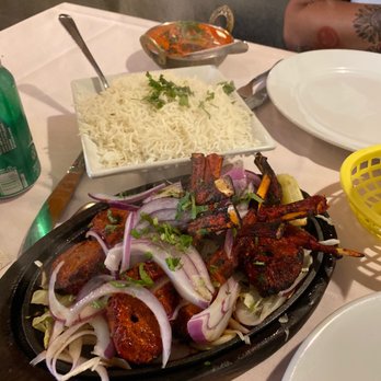 Ayesha Fine Dining - Lamb chops, cheese naam, chicken tikka masala and basmati rice. - Indian Near Me - Miami, Florida Ayesha Fine Dining - Lamb chops, cheese naam, chicken tikka masala and basmati rice. - Indian Near Me - Miami, Florida