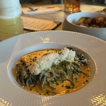 Okto - crab squid ink linguine - Bars Near Me - Houston, Texas