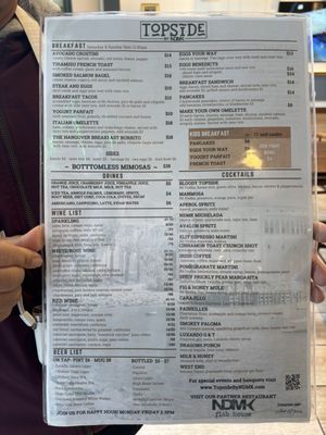 Menu photo 6 Topside by NDMK Avalon, CA