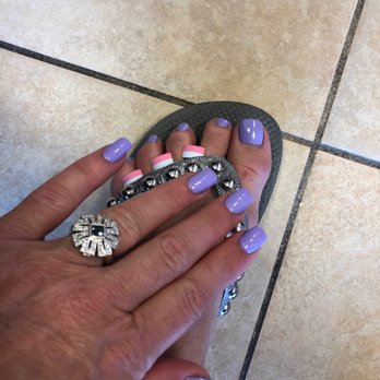 Luxe Nail Spa - Gel refill and gel polish manicure plus a pedicure @ Luxe Nail Salon 808 North Federal Hwy Pompano Beach, Florida 33062   (954) 657-8375 - Nail Salons Near Me - Pompano Beach, Florida
