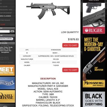 Guns Plus - The SBR version, picture mismatch - Guns & Ammo Near Me - Georgetown, Texas Guns Plus - The SBR version, picture mismatch - Guns & Ammo Near Me - Georgetown, Texas