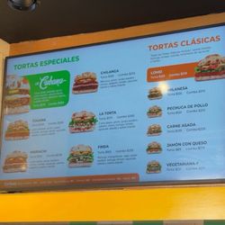 La Torta Plaza - Menu